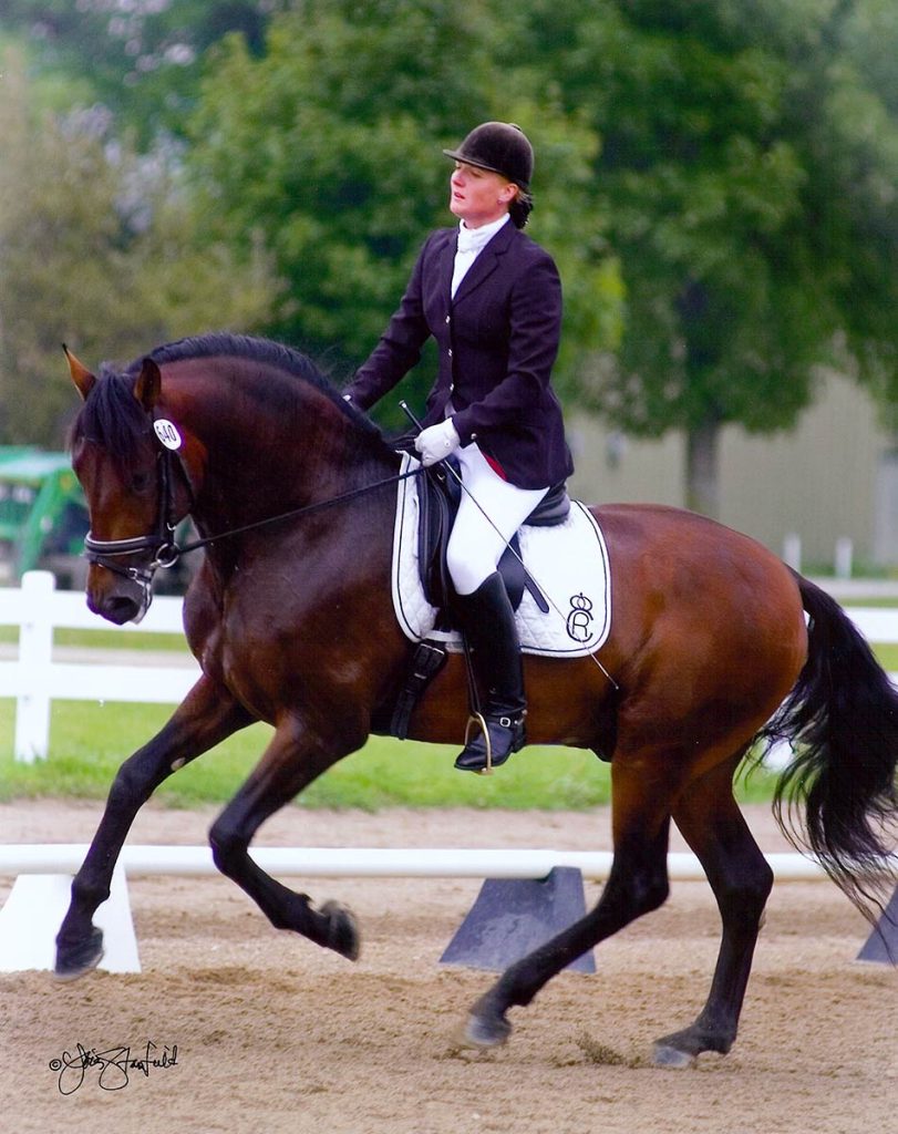 Karin Glynn dressage competition with her horse in the Kansas City area Karin Glynn dressage competition with her horse in the Kansas City area